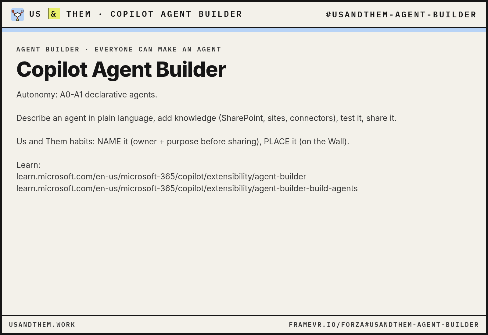 area agent builder